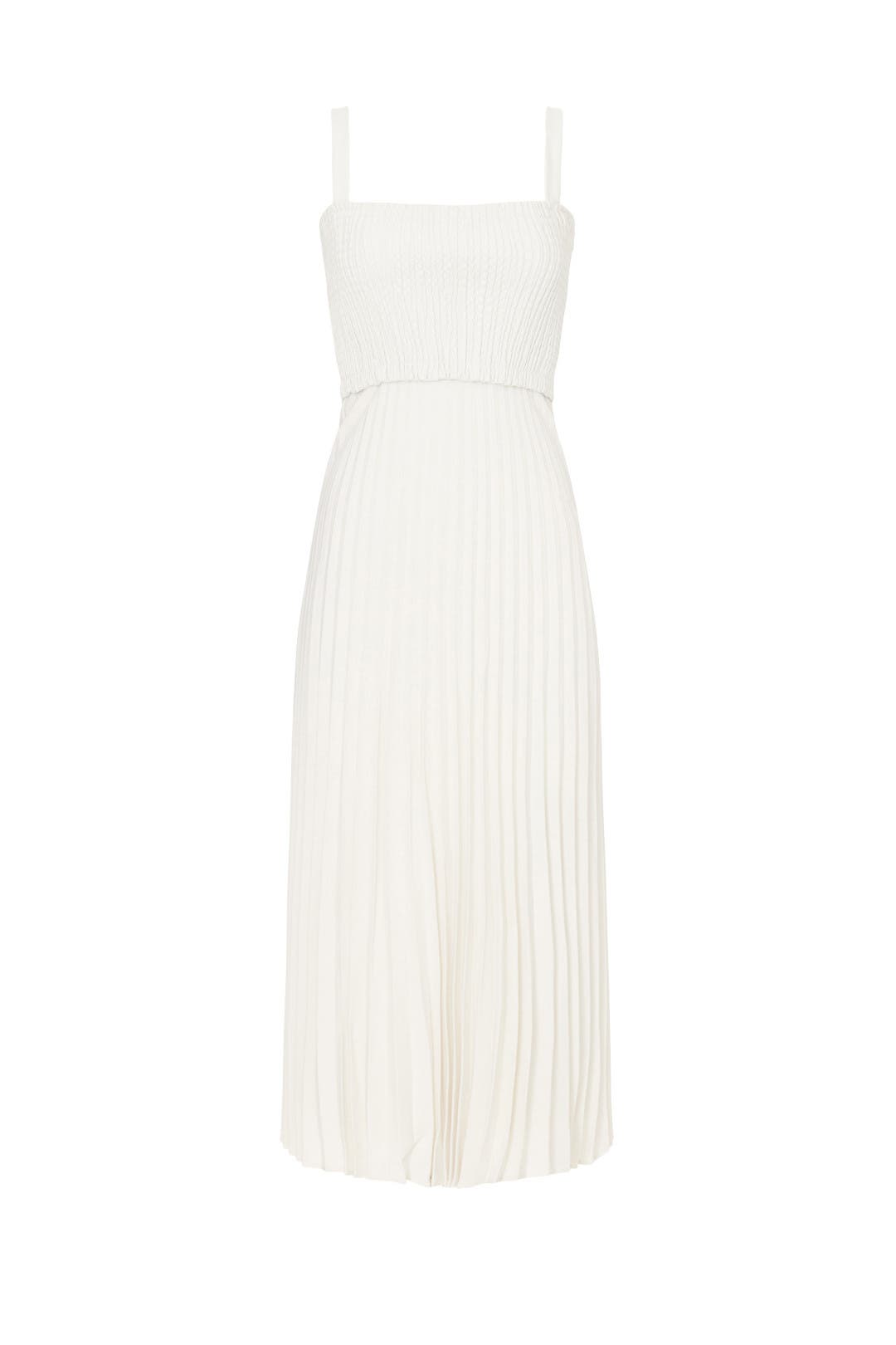 White Pleated Dress by Proenza Schouler | Rent the Runway