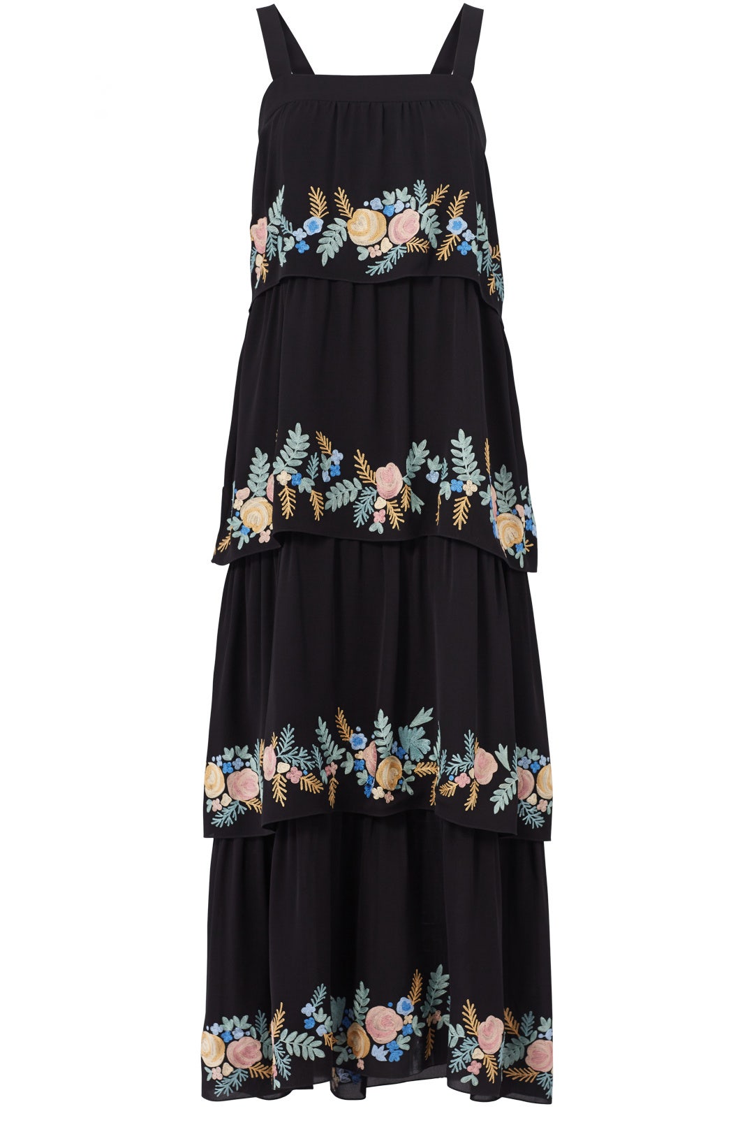 Black Salma Midi Dress by Vilshenko 3