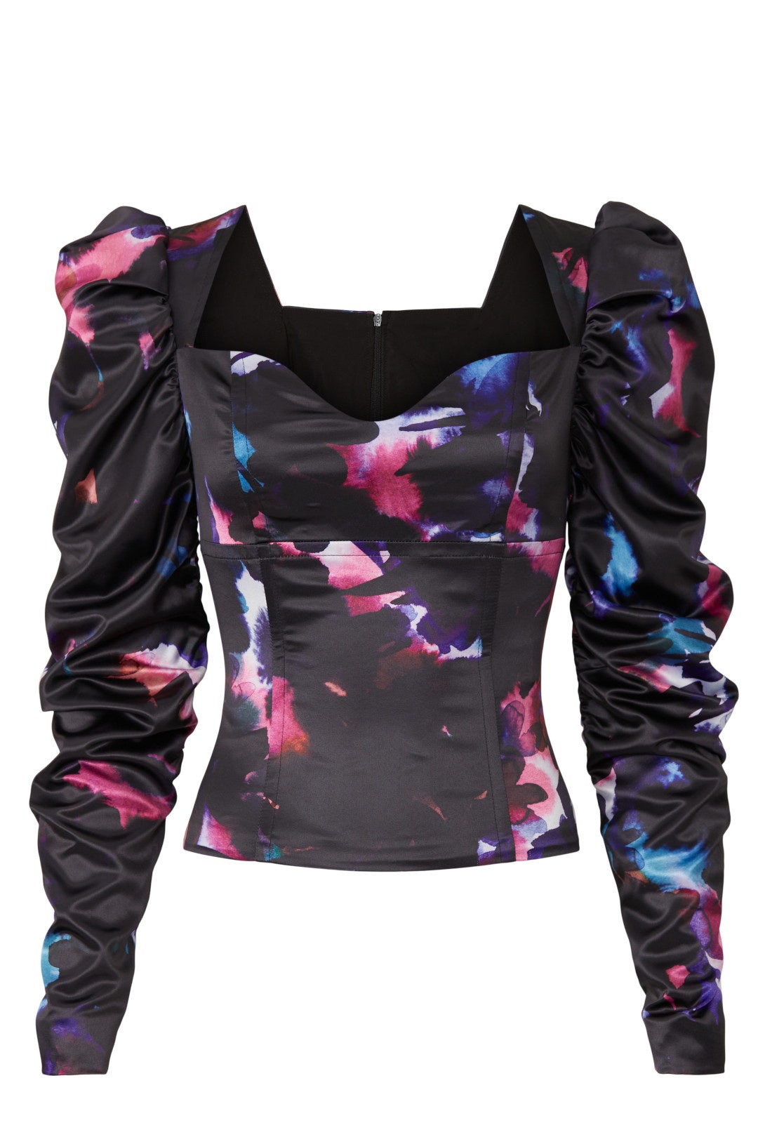 Printed Bustier Top by Badgley Mischka 4