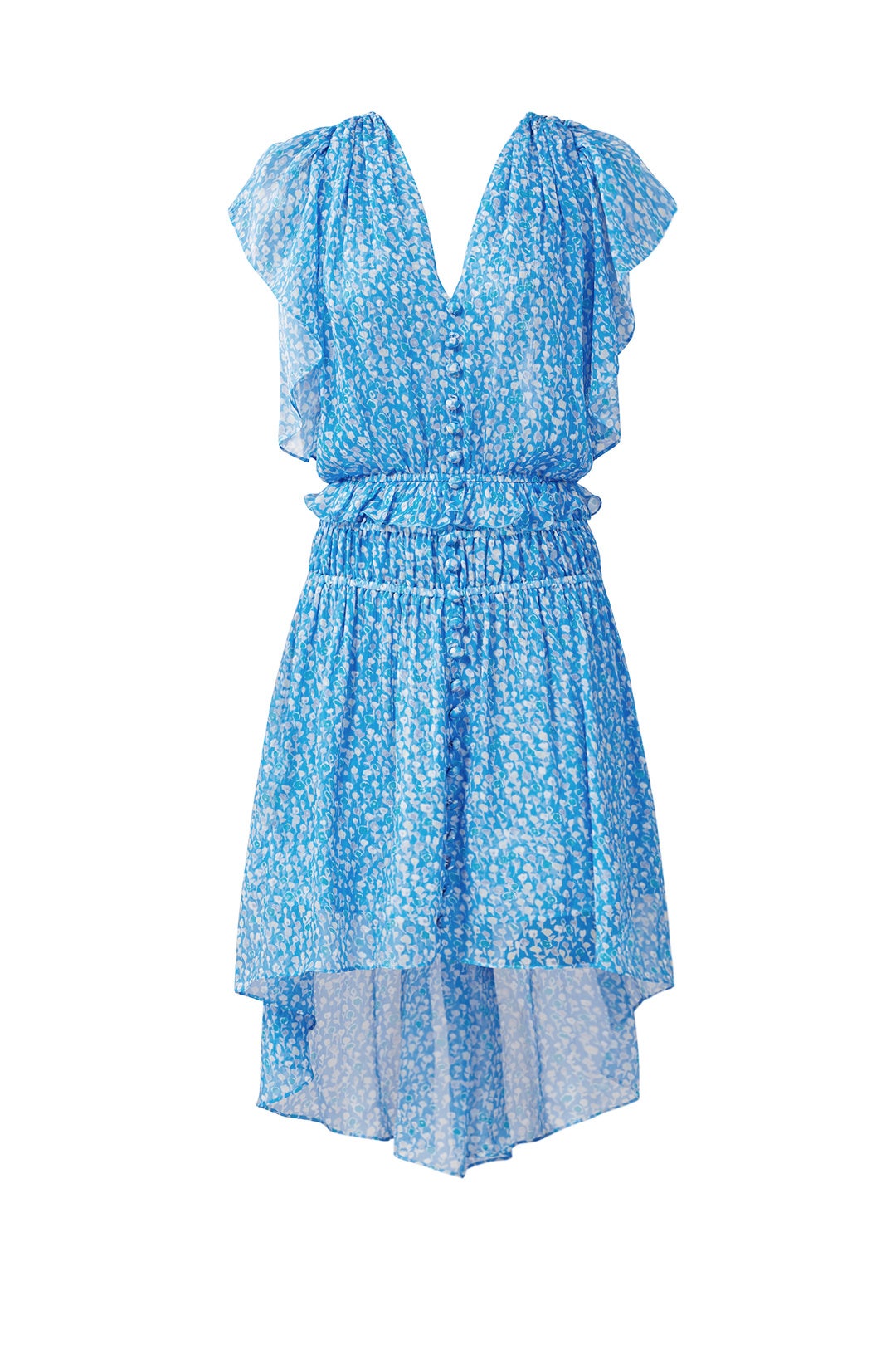Blue Floral Dot Dress by The Kooples 3