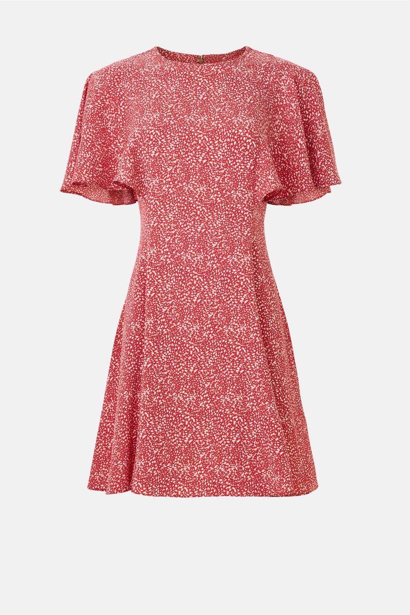 puff sleeve peplum mini dress weworewhat Puff Sleeve Peplum Mini Dress by WEWOREWHAT