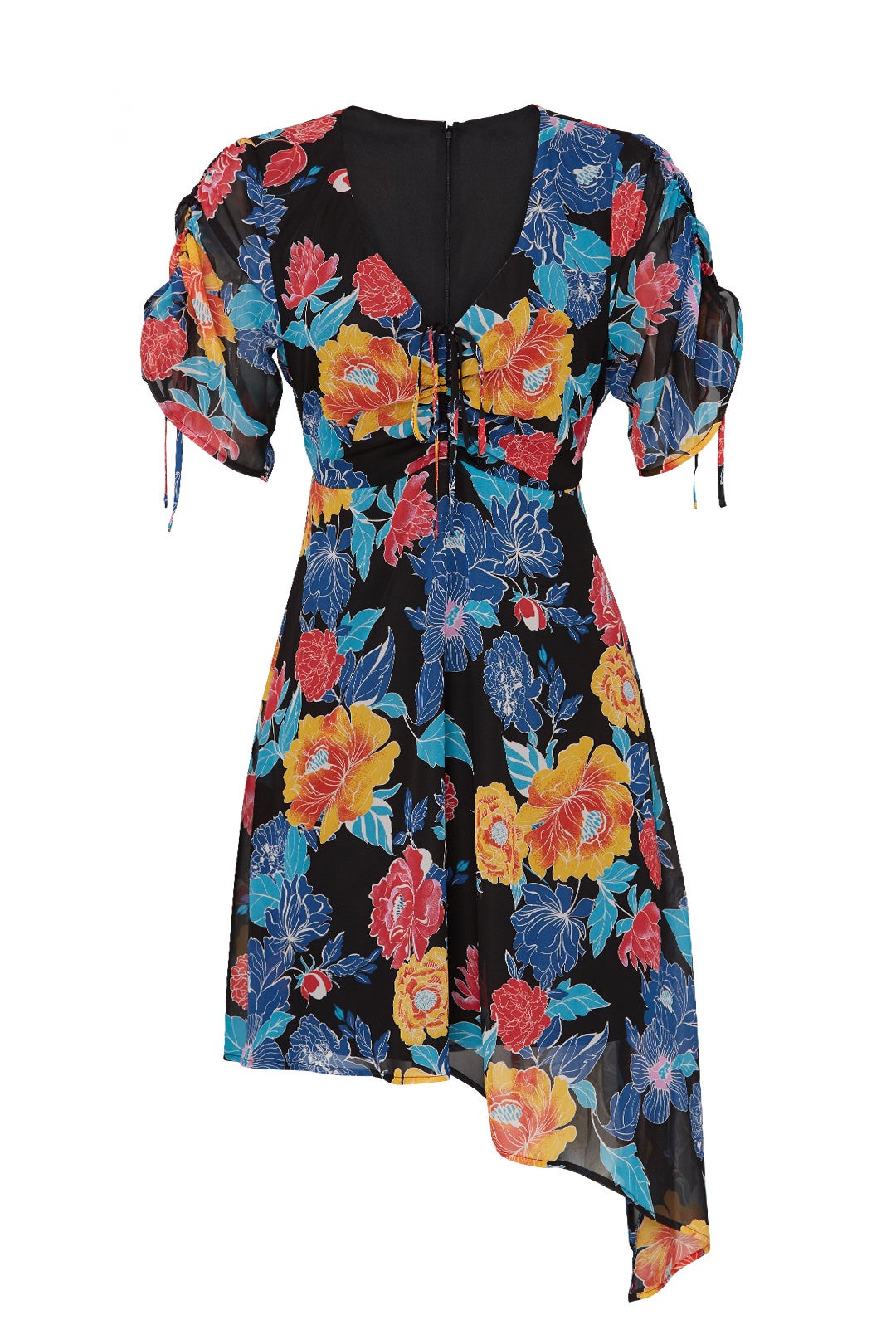 Floral Asymmetrical Hem Dress by Slate & Willow 3