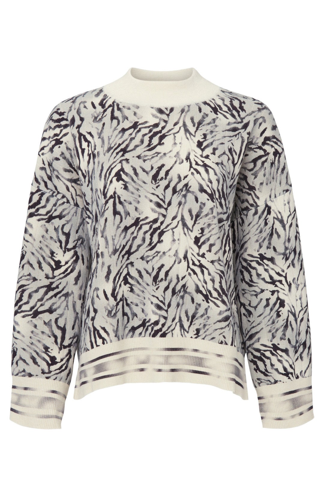 Printed Mock Neck Sweater by Victor Alfaro x RTR