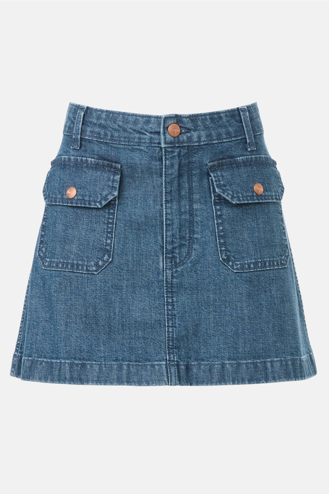 Aline Denim Mini Skirt by WRANGLER 4