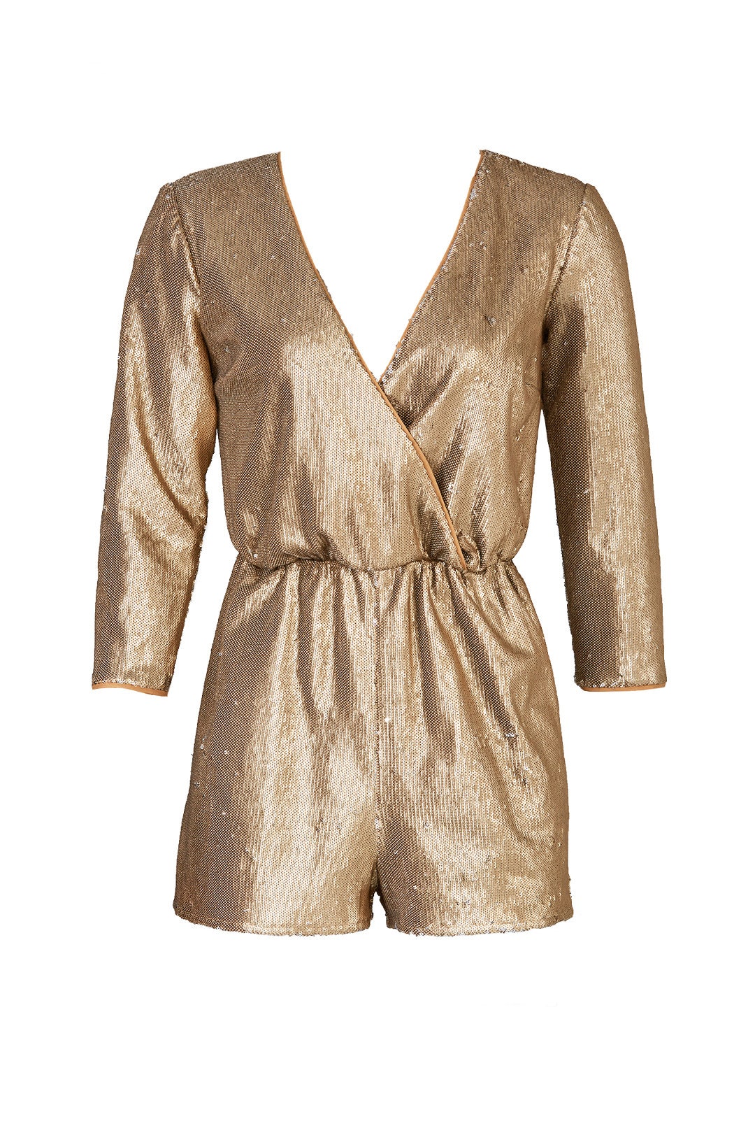 Gold Sequin Romper by Ali & Jay 3