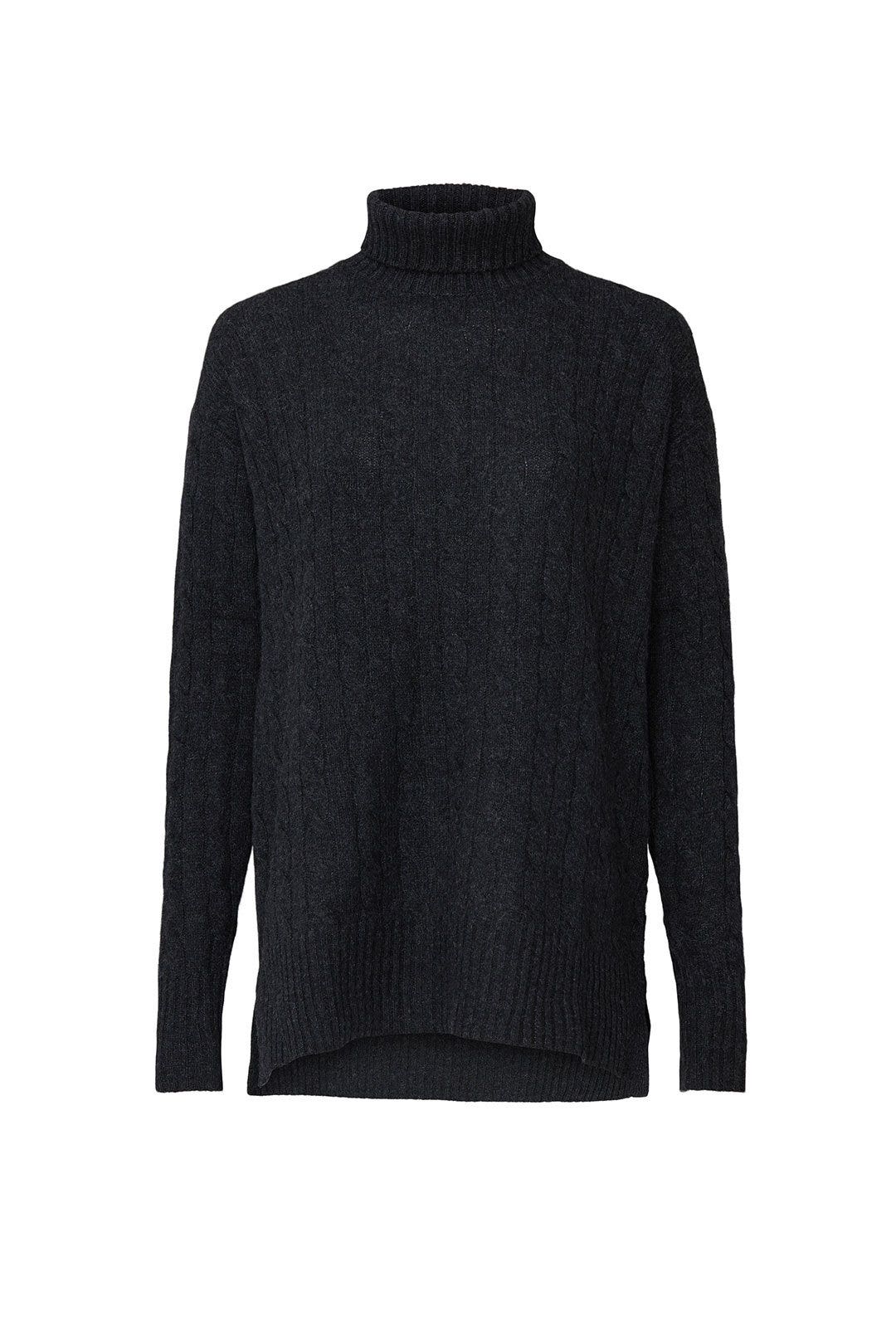 Grey Relaxed Turtleneck by Polo Ralph Lauren