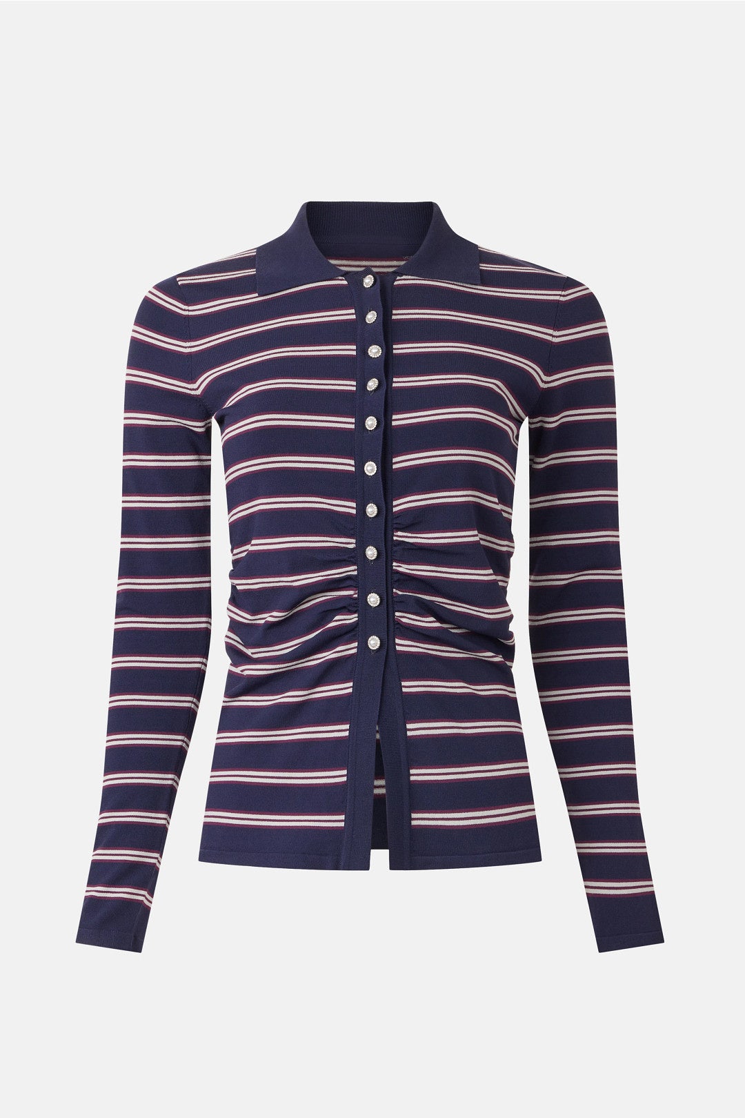 Camiline Striped Button Down Polo by Baum und Pferdgarten 4