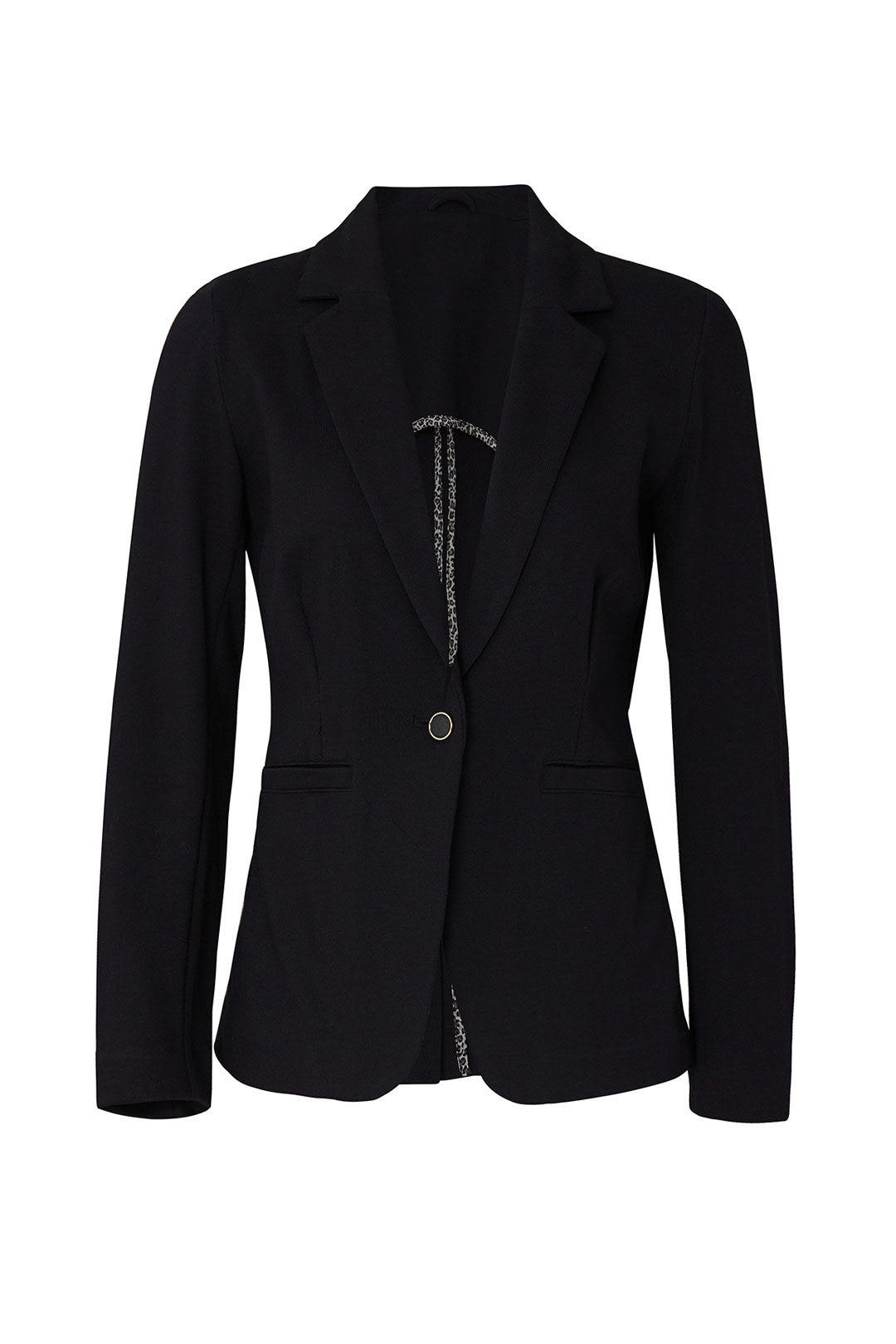 Black Knit Blazer by KINLY 4