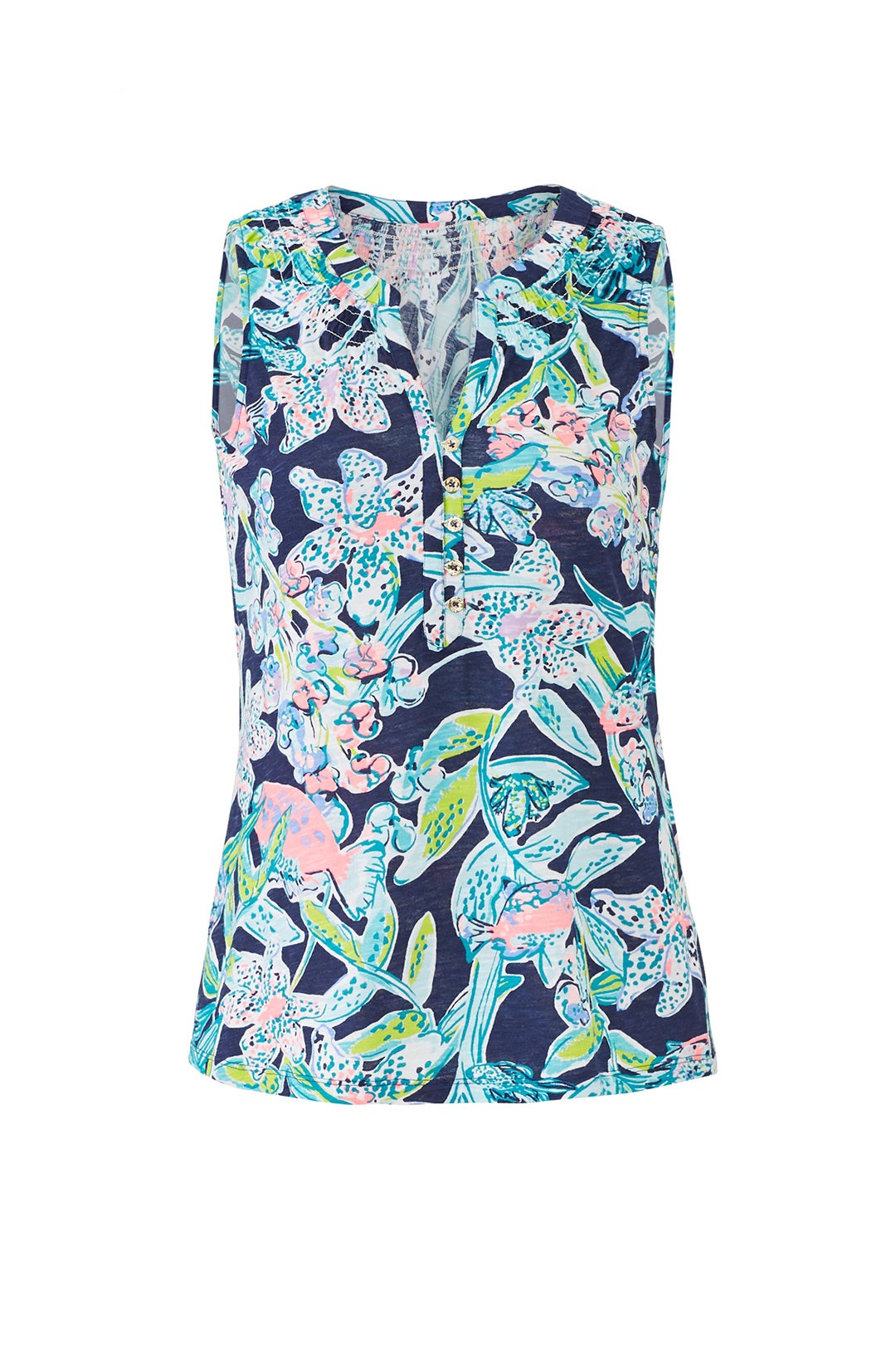 Bright Navy Essie Top by Lilly Pulitzer
