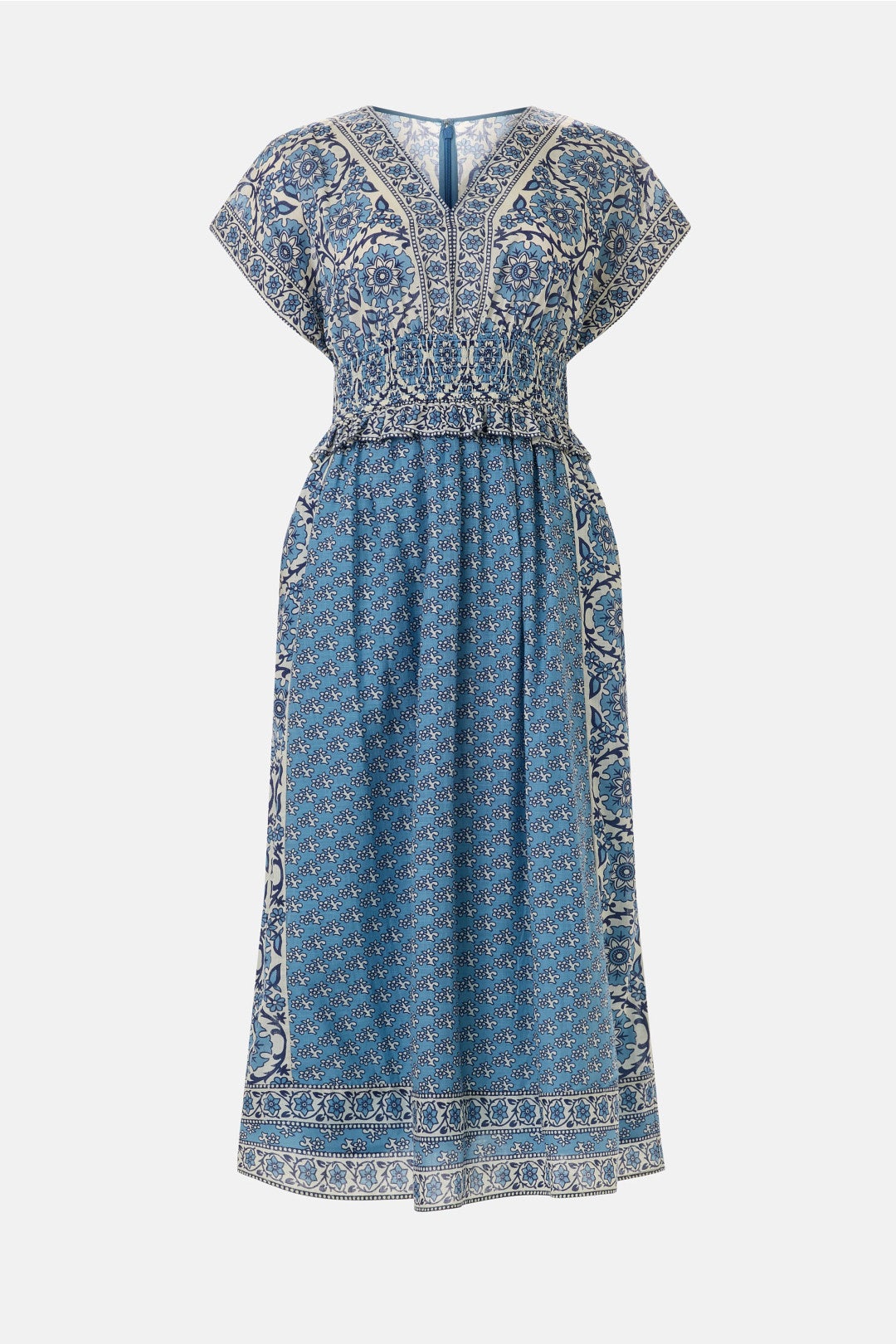 Smocked Waist Midi Dress by Sea NY x RTR