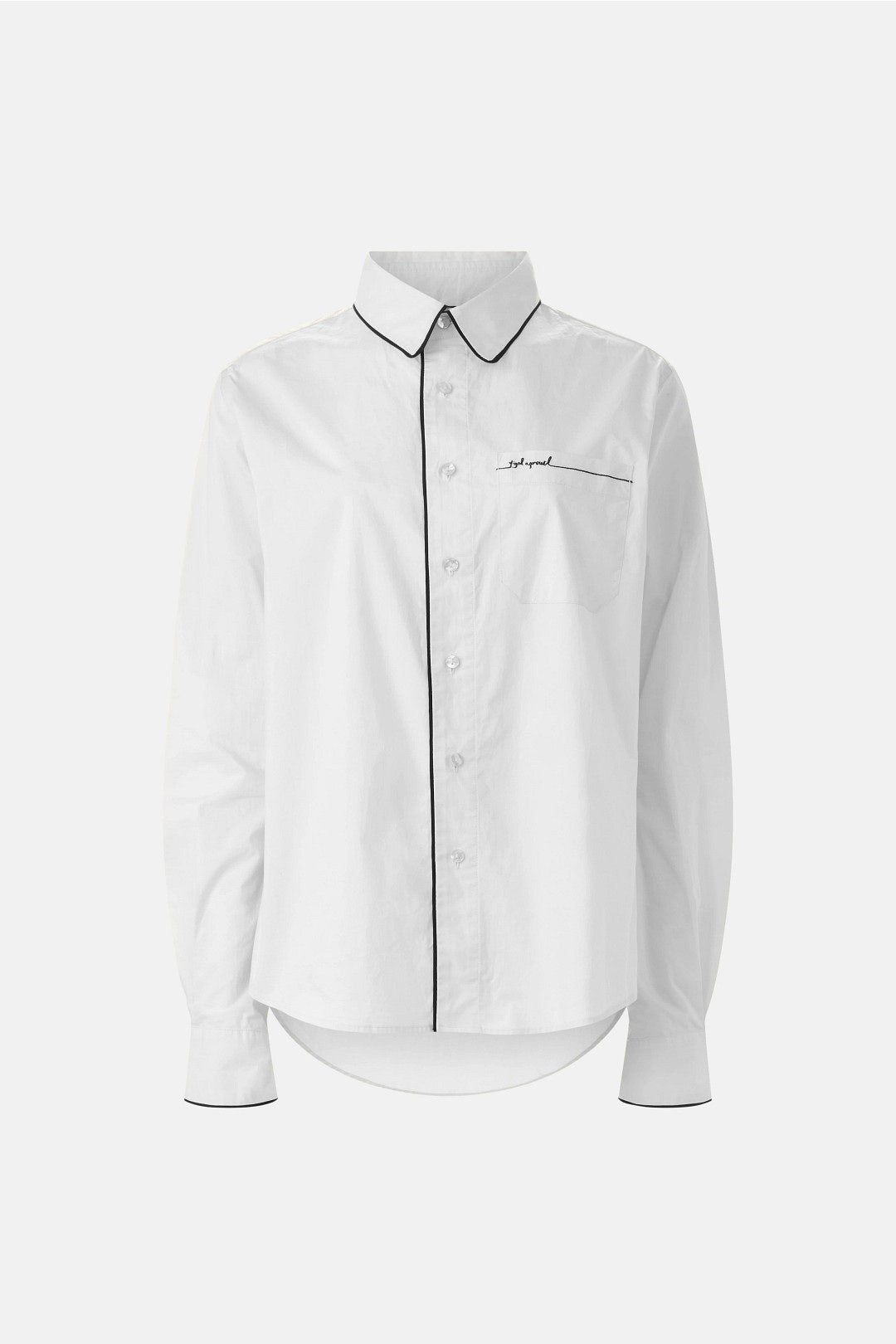 Contrast Trimmed Oversized Shirt by Yigal Azrouël 4