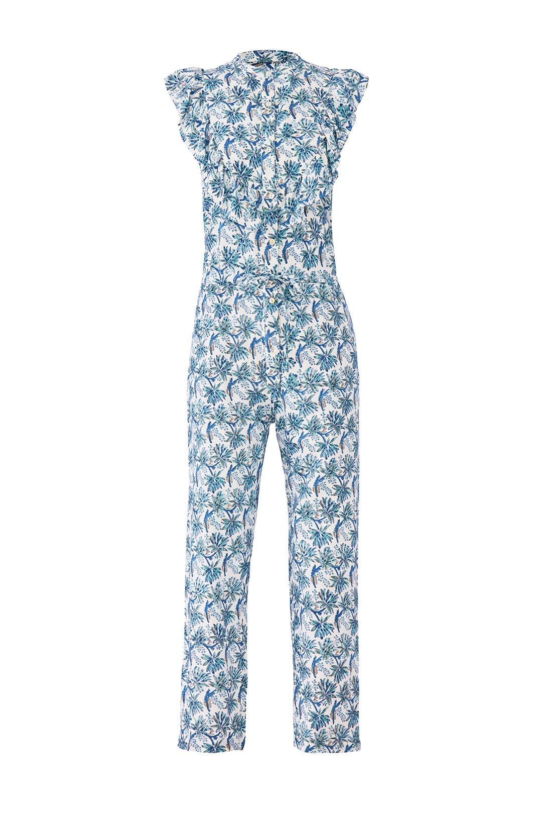 Blue Dandelion Rose Jumpsuit by Banjanan 3