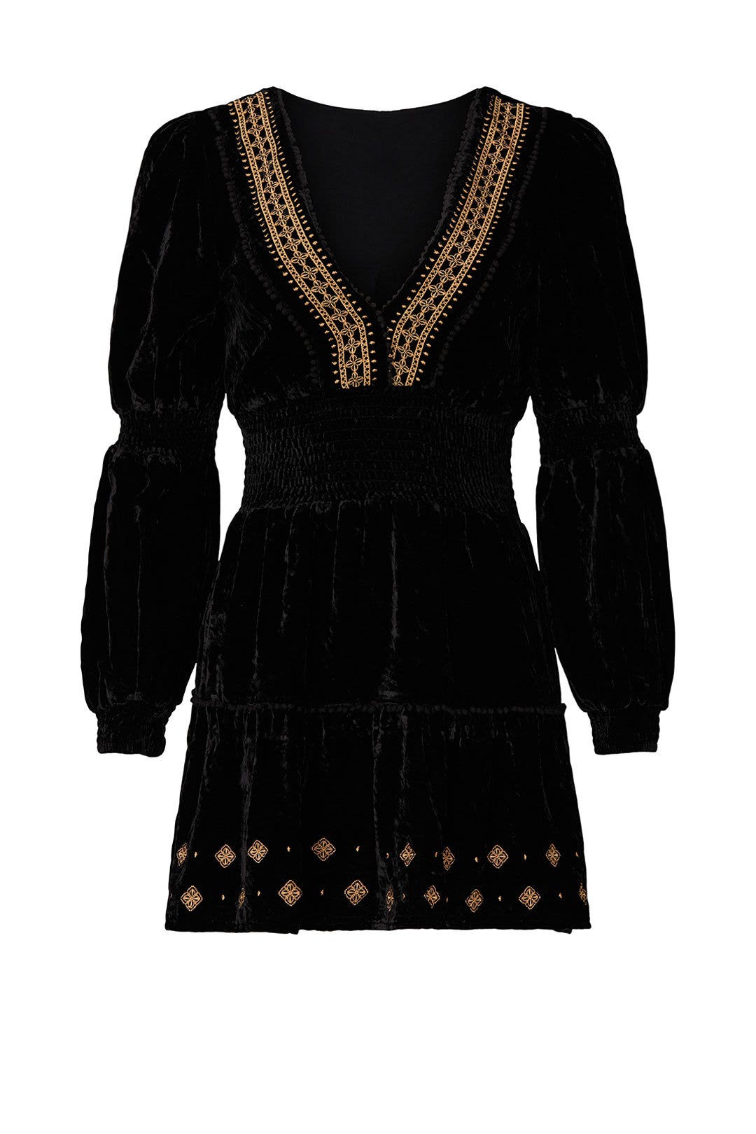 Black Velvet Smock Dress by RAHI 4