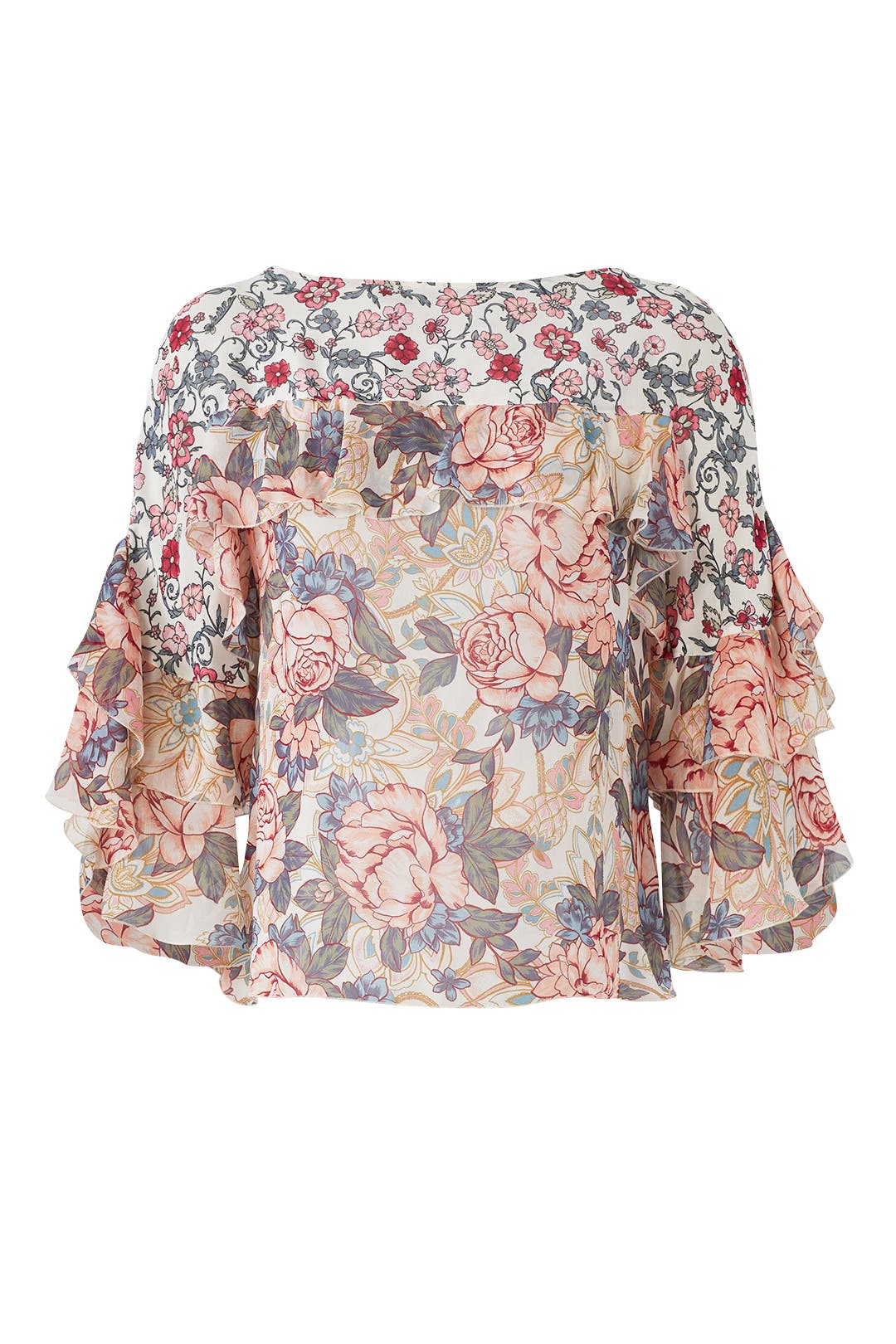 Mixed Floral Printed Top by See by Chloe for 34 Rent the Runway