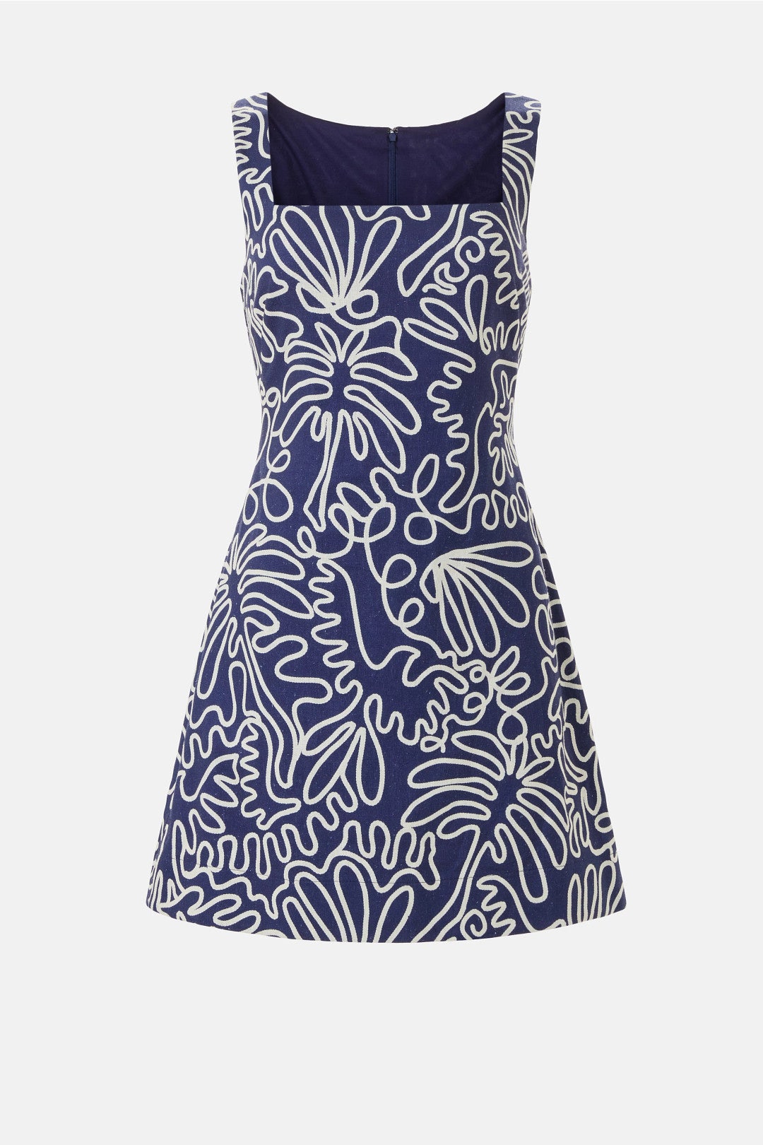 Square Neck Printed Linden Midi Dress by The Good Journey