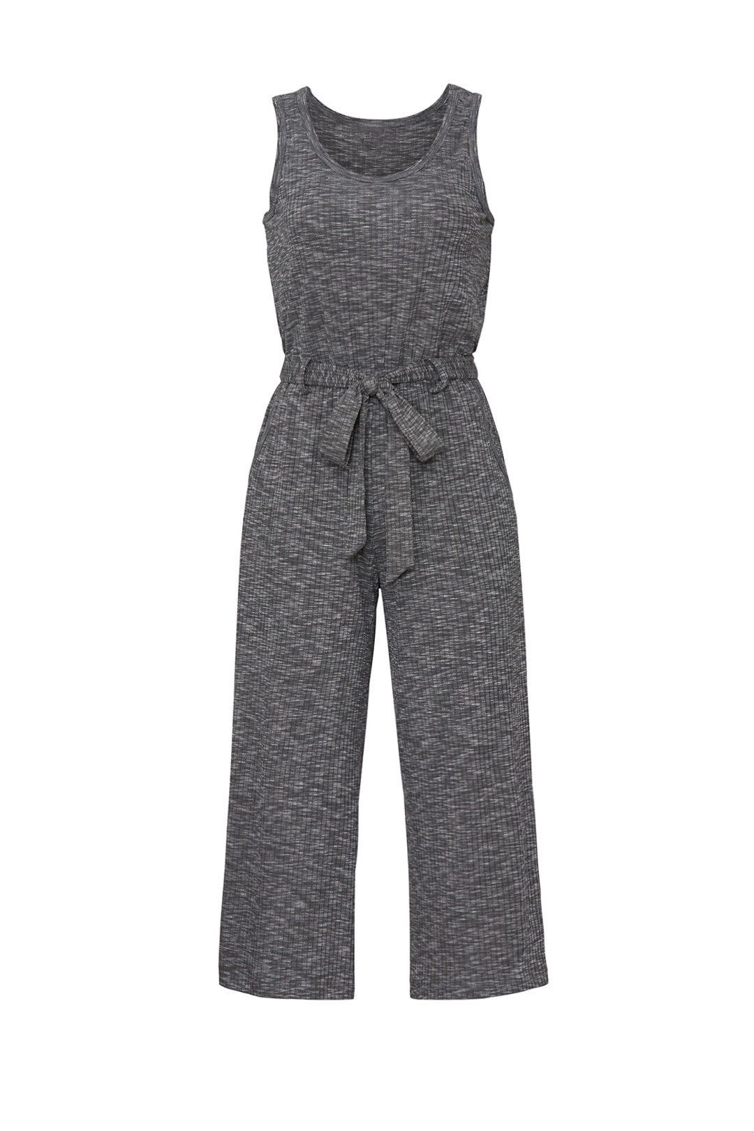 Grey Devin Knit Jumpsuit by B Collection by Bobeau 4