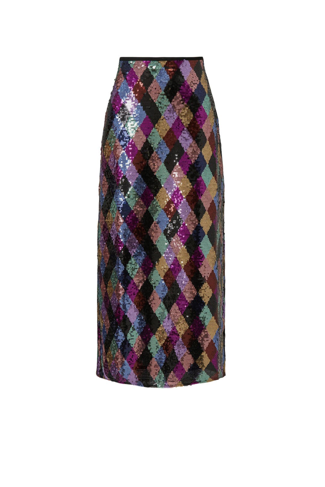 Kelly Diamond Sequin Skirt by Rixo | Rent the Runway