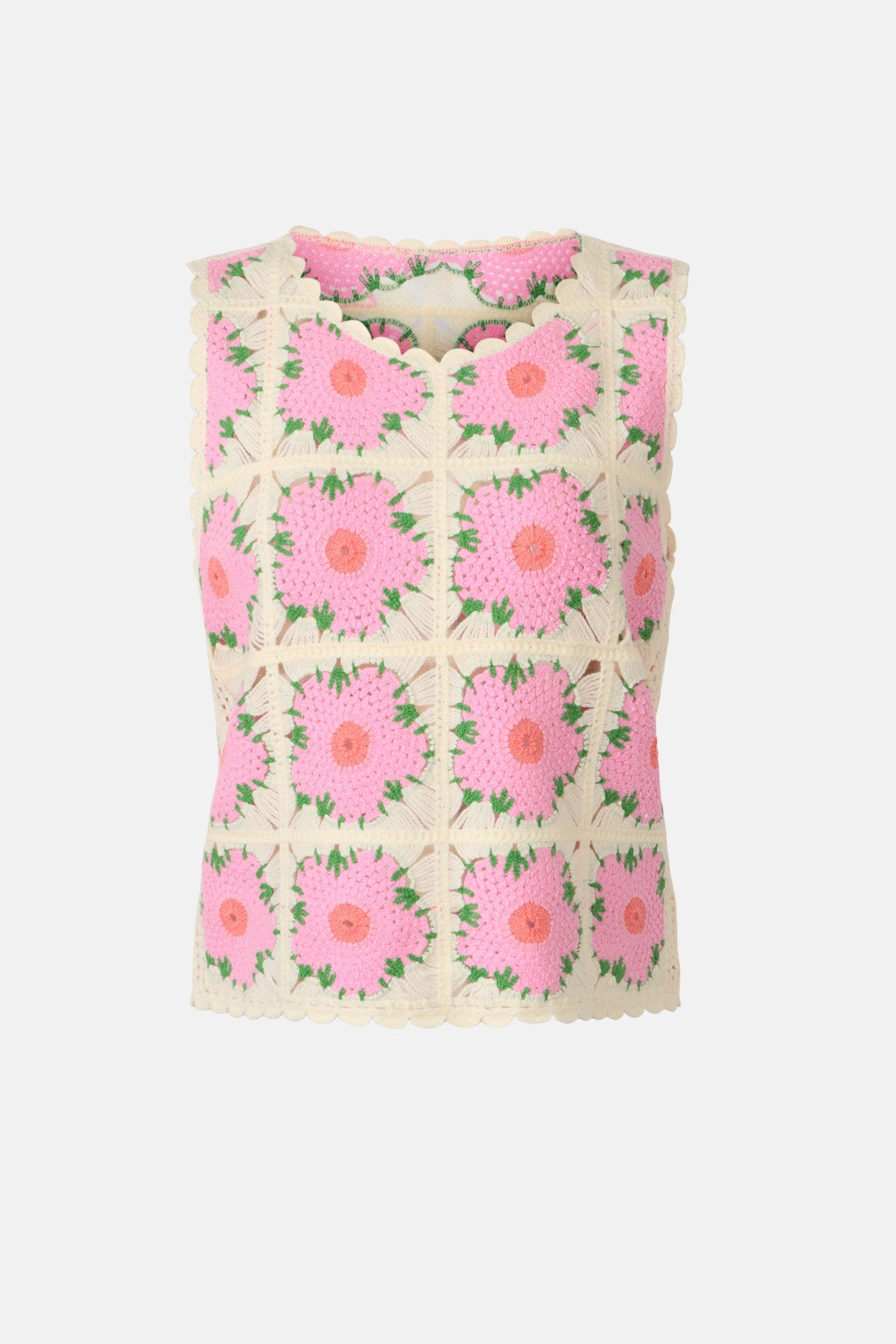 Crochet Flower Tank Top by CeCe 4