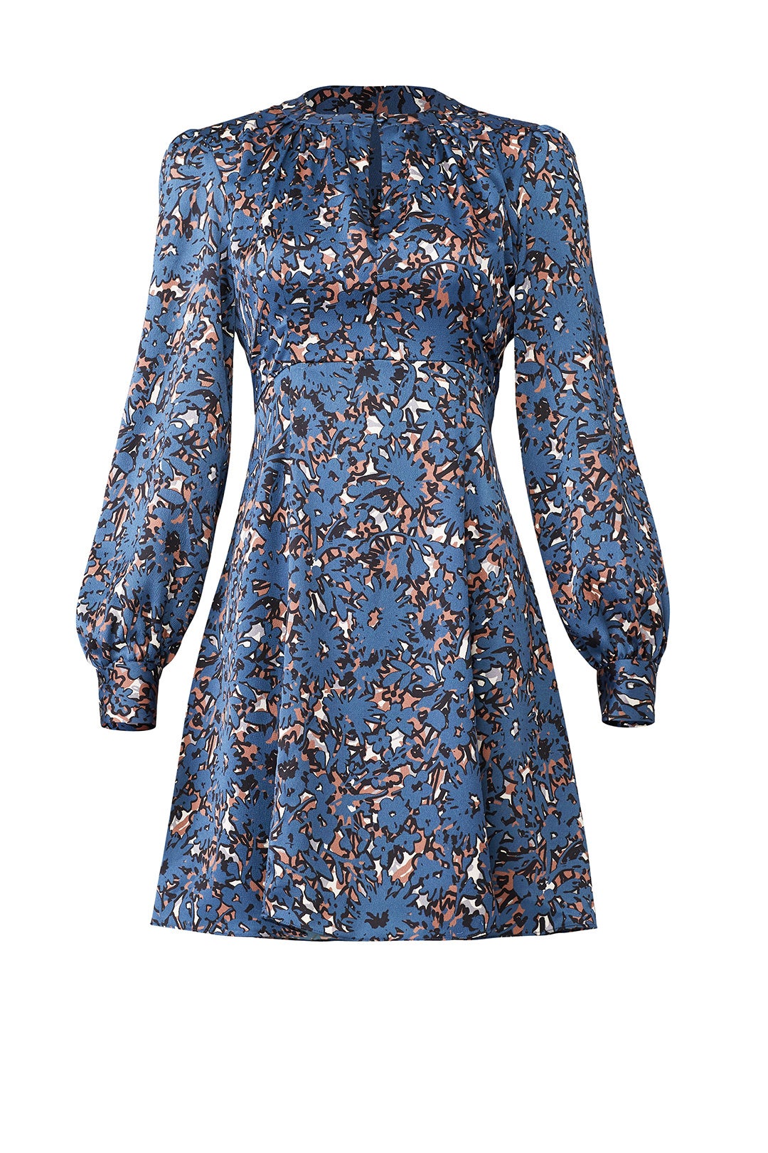 Blue Abstract Floral Dress by Slate & Willow