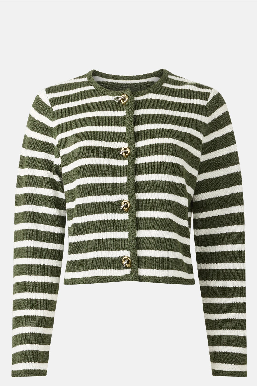 Olive Striped Cardigan by Derek Lam 10 Crosby x RTR 4