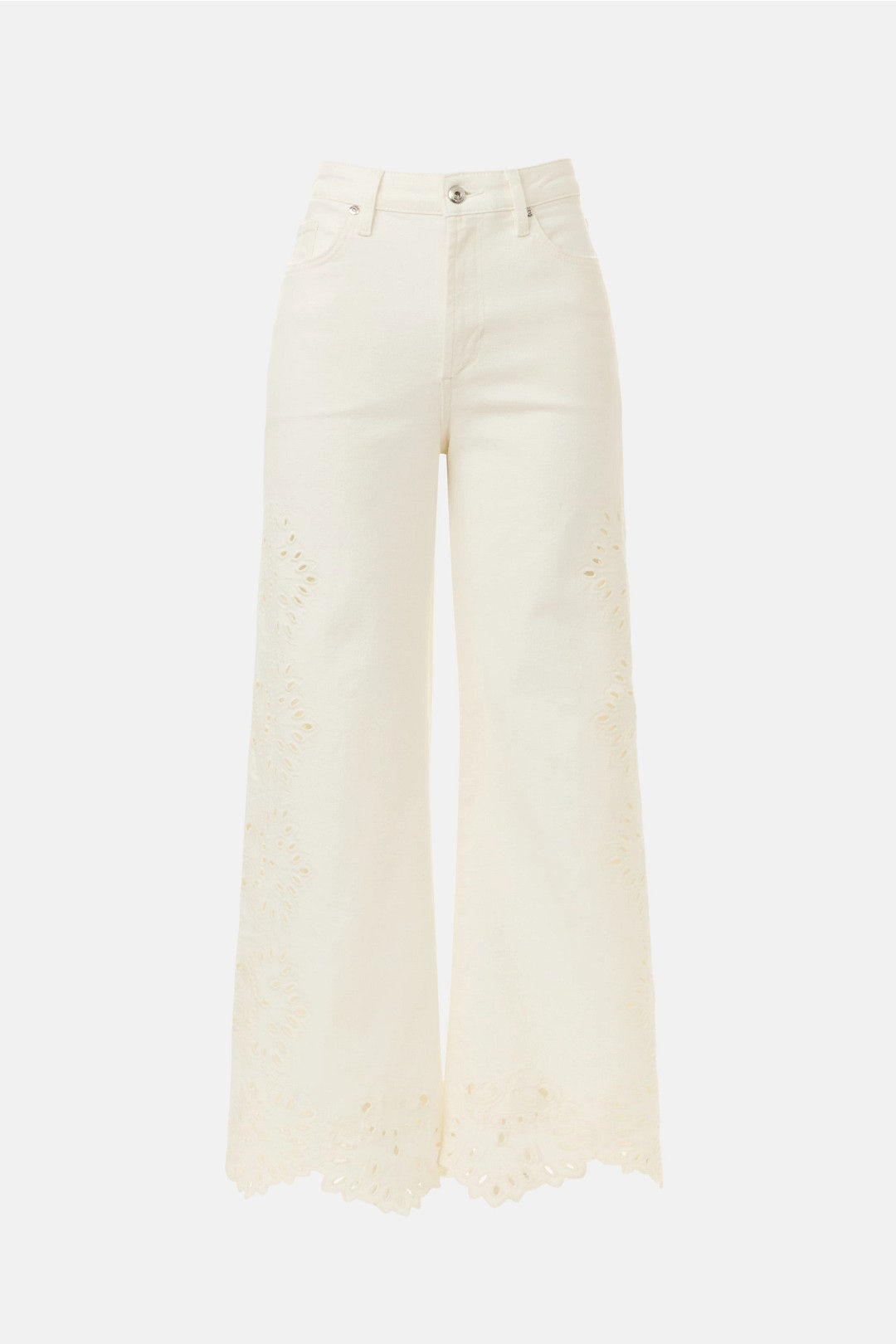 Mia Broderie Wide Leg Jeans by Joe's Jeans