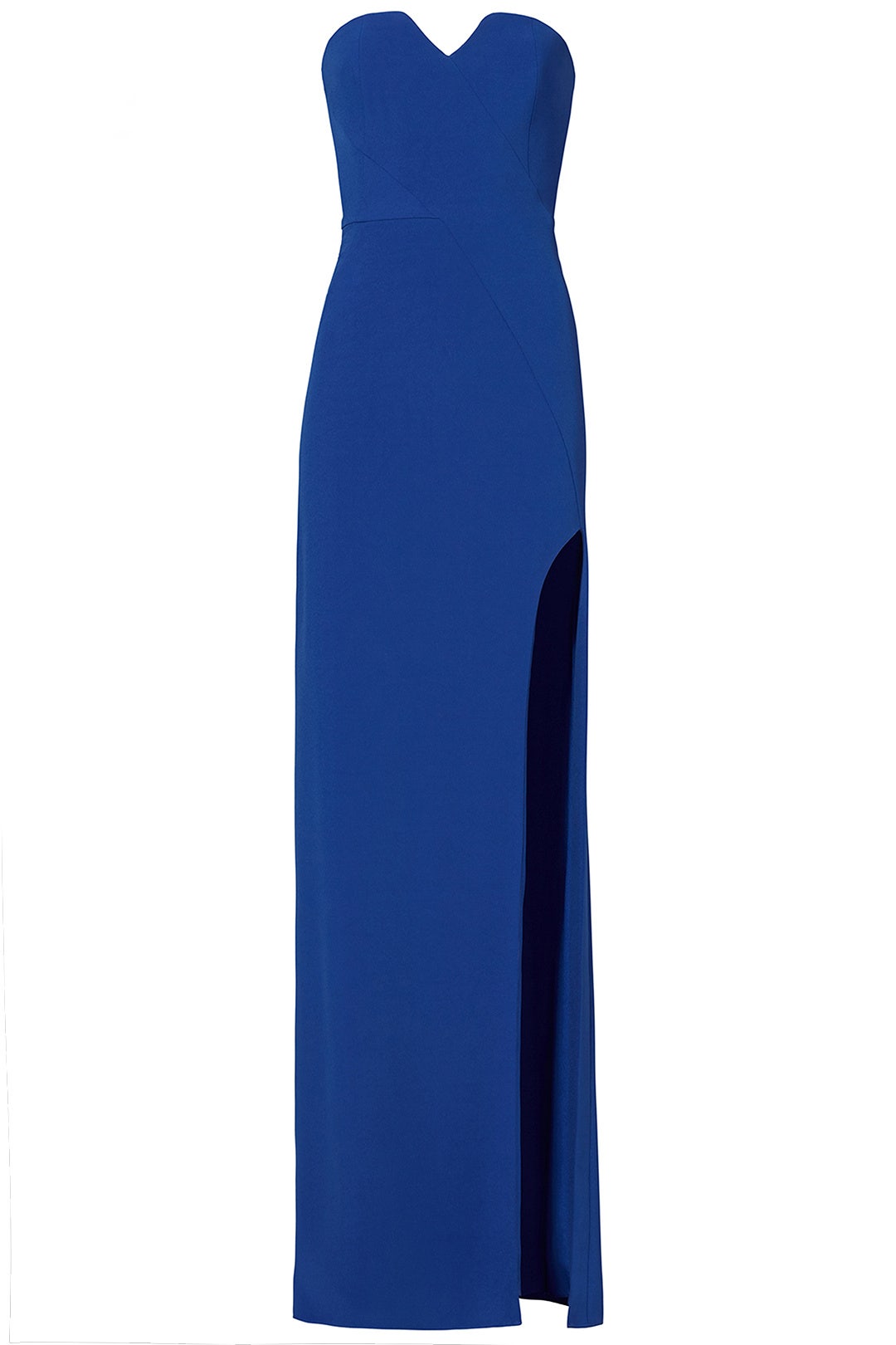 Lapis Slit Gown by HALSTON 3
