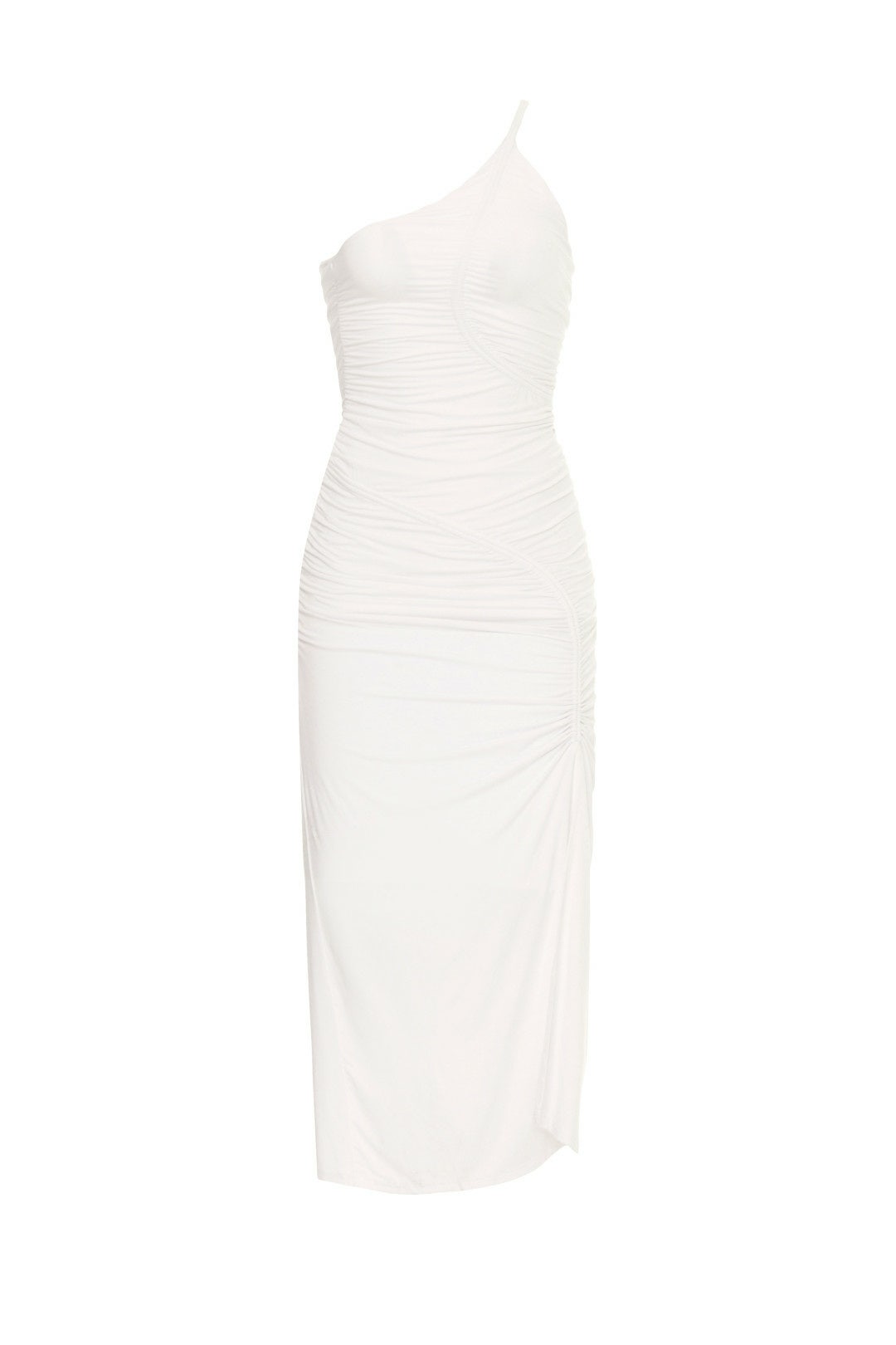 Jessica Ruched Midi Dress by SIMKHAI 4