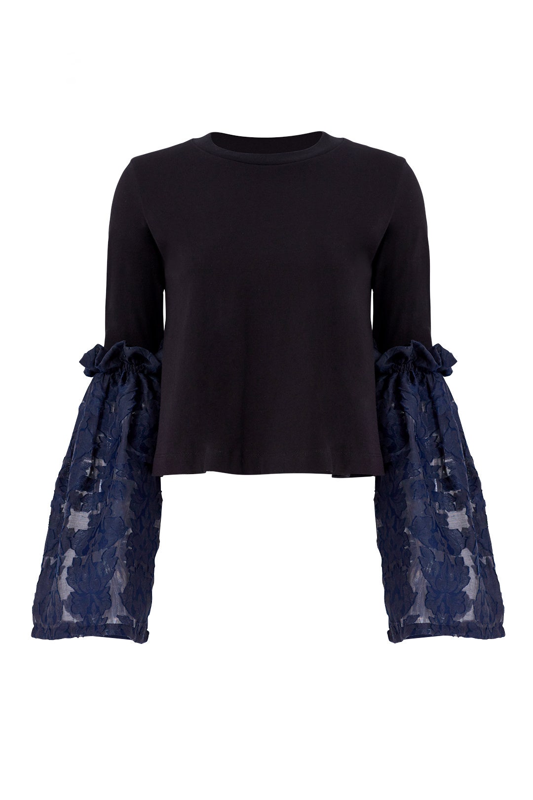 Black Lace Bell Top by Mother of Pearl