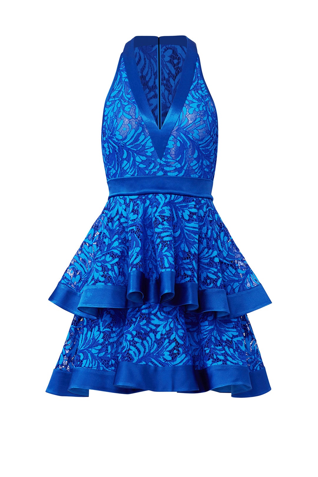 Blue Lace Layered Dress by David Koma 3