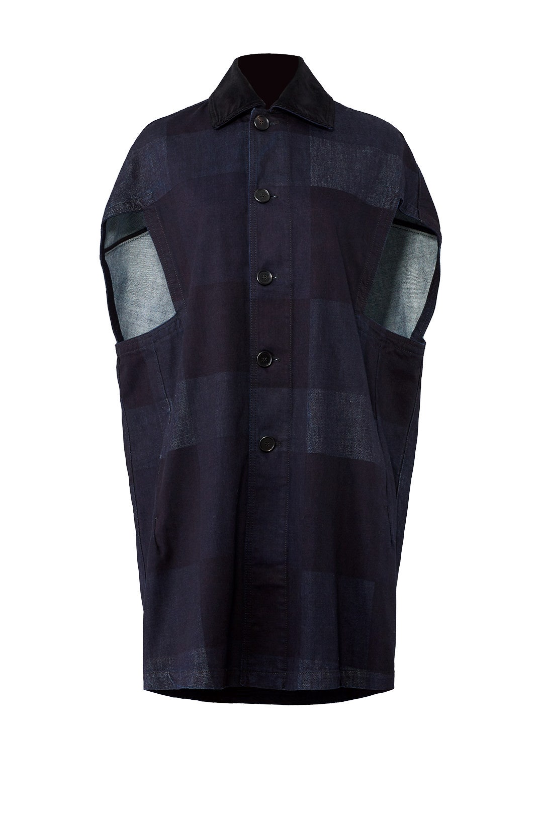 Check Plaid Cape by Marni