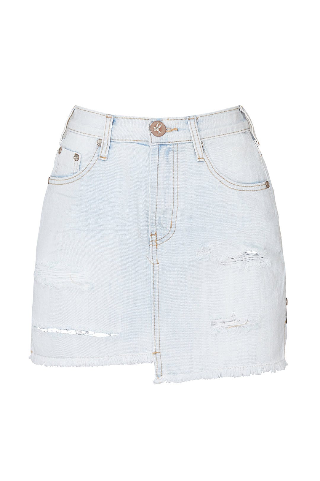 BLUE DENIM MINI SKIRT by One Teaspoon 3