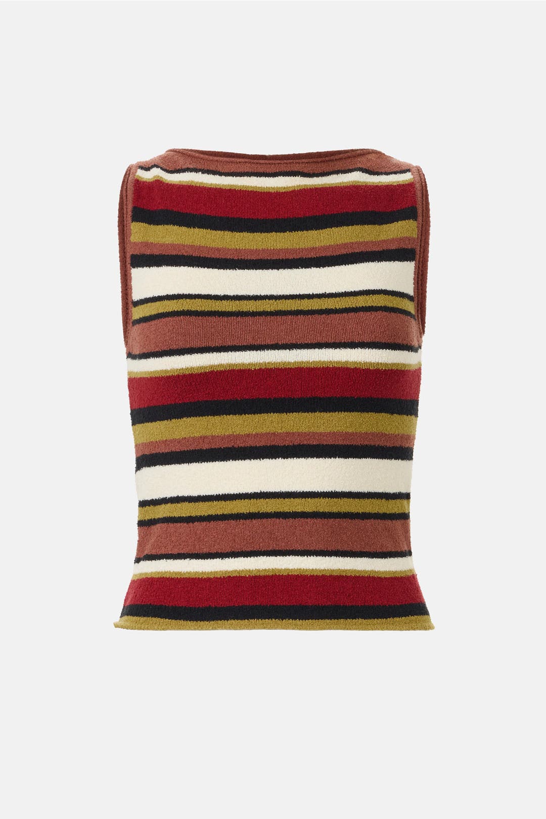 【layerd tank Knit】　アカネウツノミヤ Earth Stripe Textured Knit Tank Top by Zulu & Zephyr | Rent