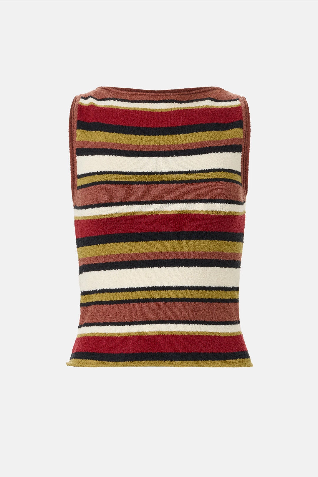 Earth Stripe Textured Knit Tank Top by Zulu & Zephyr