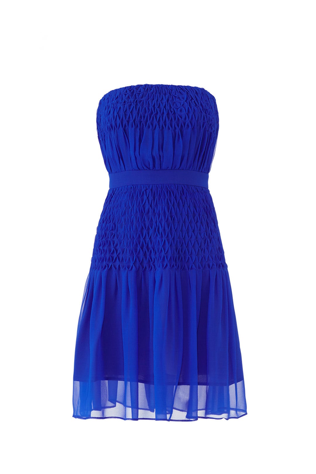 Cobalt Strapless Dress by Aijek