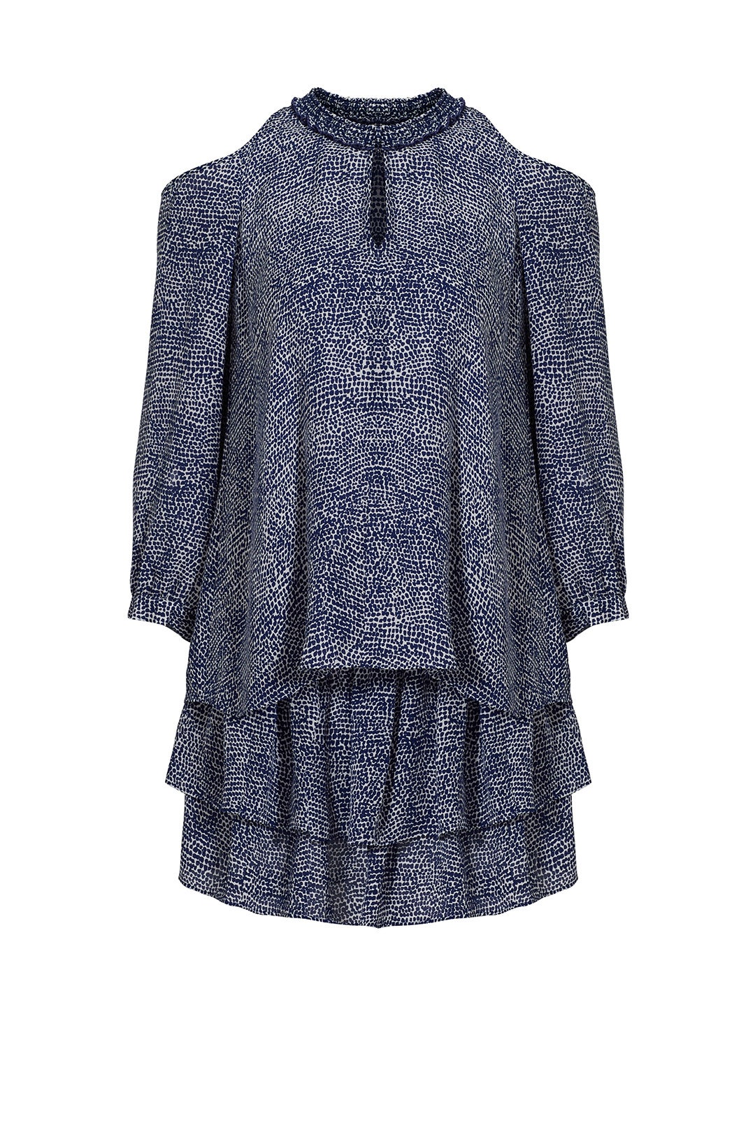 Blue Mosaic Printed Dress by Derek Lam 10 Crosby