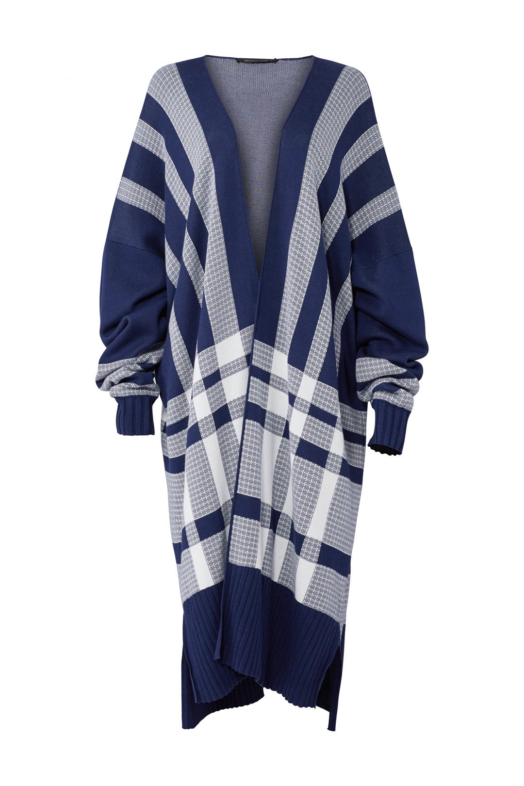 Navy White Cardi Coat by Mother of Pearl