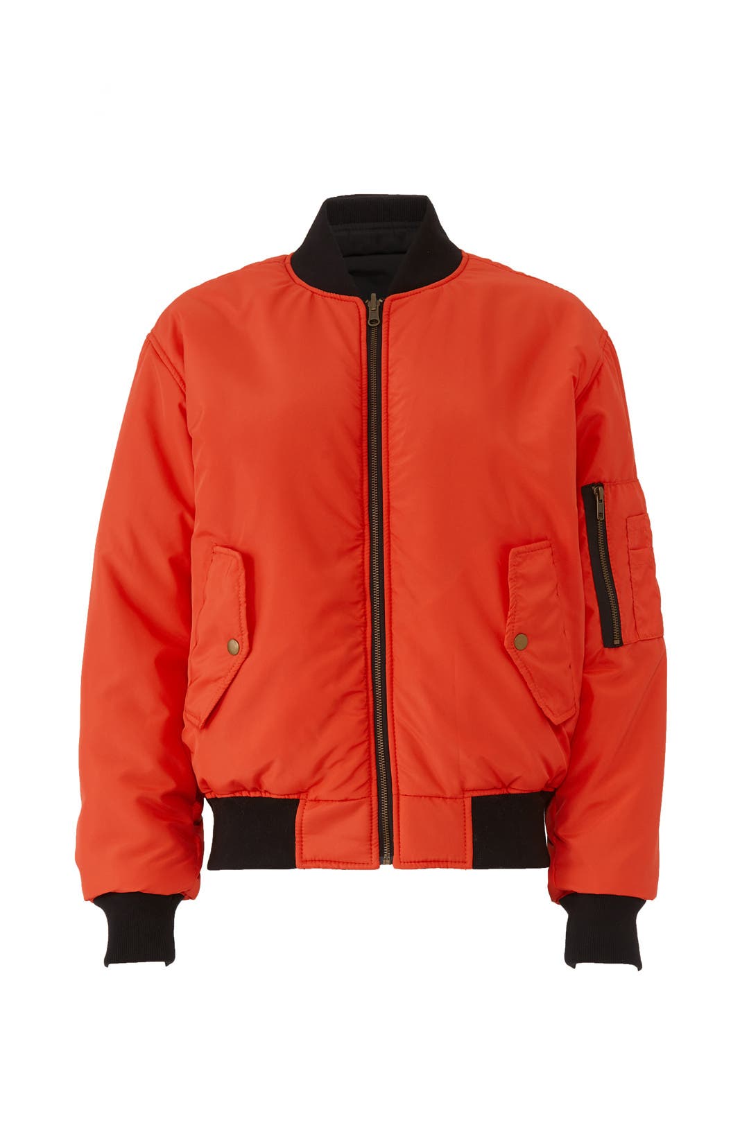 Orange Bomber Jacket by Nicole Miller for 79 Rent the Runway