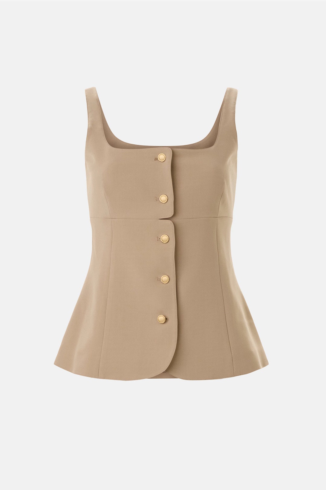 Button Front Twill Top by Rosetta Getty x RTR