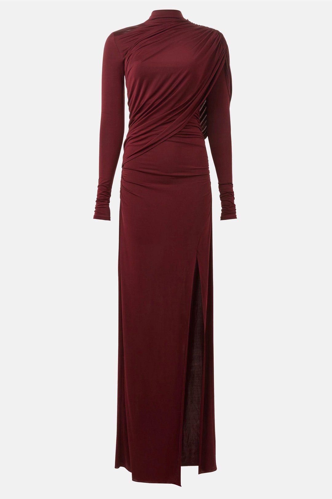 Jersey Asymmetrical Shawl Draped Gown by LAPOINTE 4