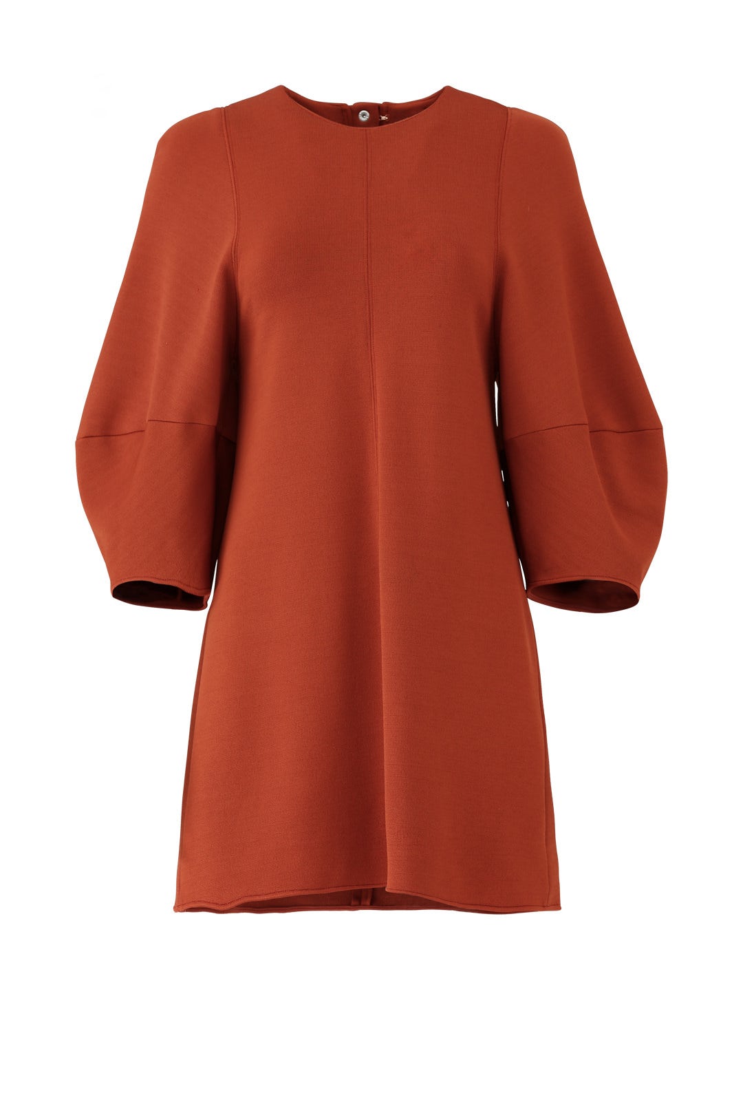 Rust Balloon Sleeve Dress by Tibi