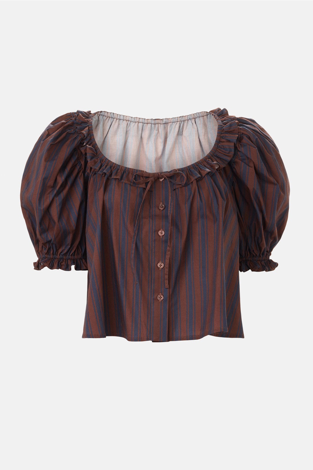 Puff Sleeve Button Up Top by WEWOREWHAT