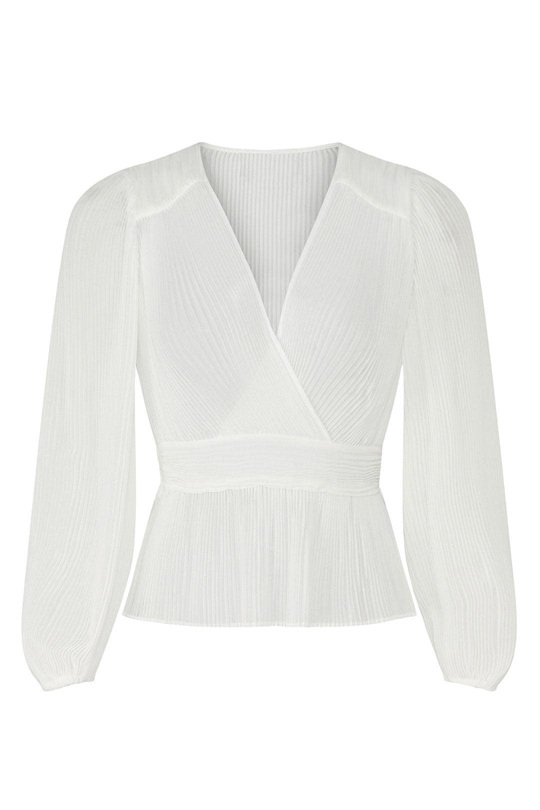Sheer Pleated Heart Top by The Kooples 4