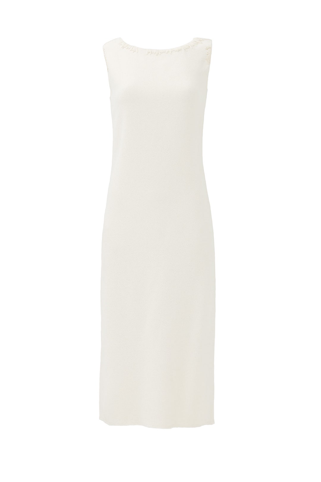 Cream White Double Crepe Dress by Nina Ricci 3