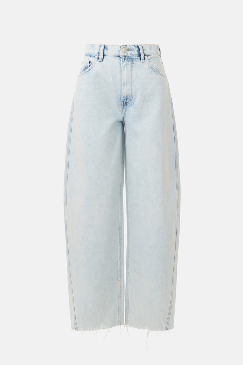 Light Wash Bailey Relaxed Barrel Jeans by Hudson - Photo 4