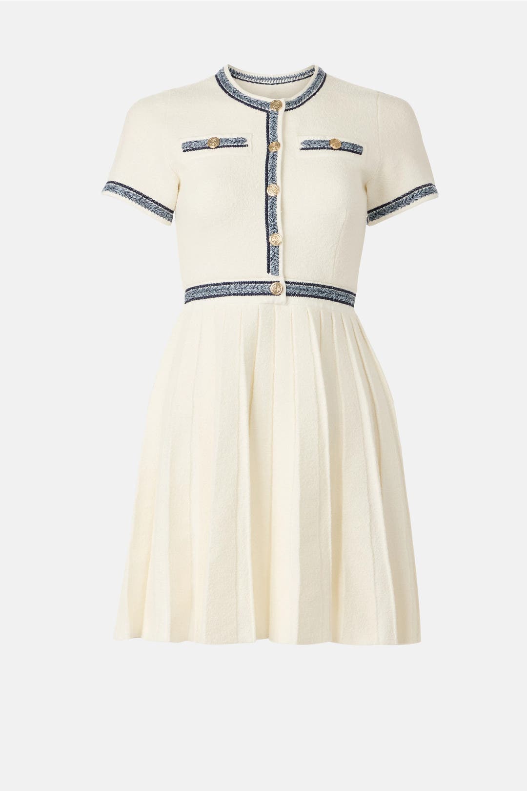 Pleated Knit Mini Dress by Maje | Rent the Runway