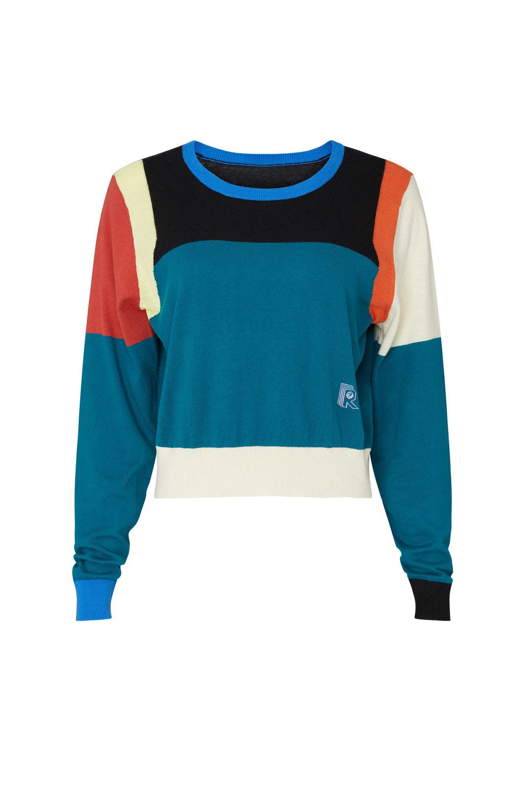 Colorblock Cropped Sweatshirt by Replica Los Angeles