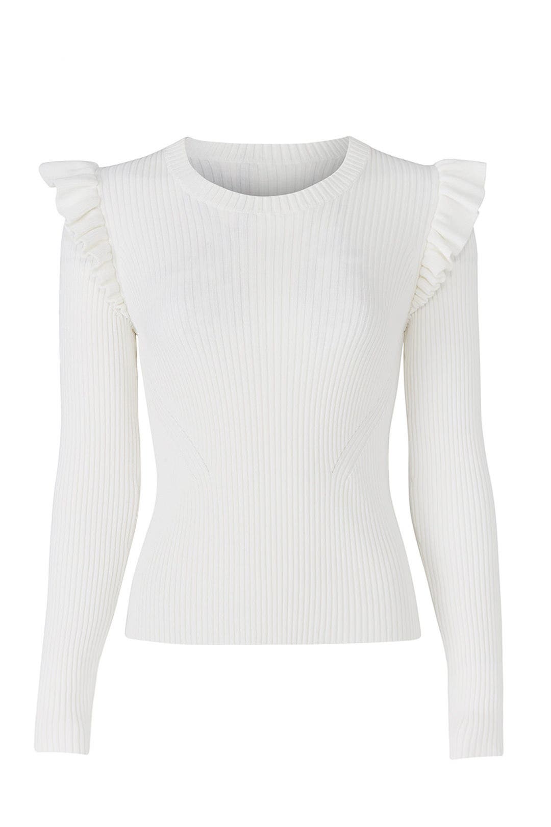 White Sloann Sweater by Cinq à Sept 3