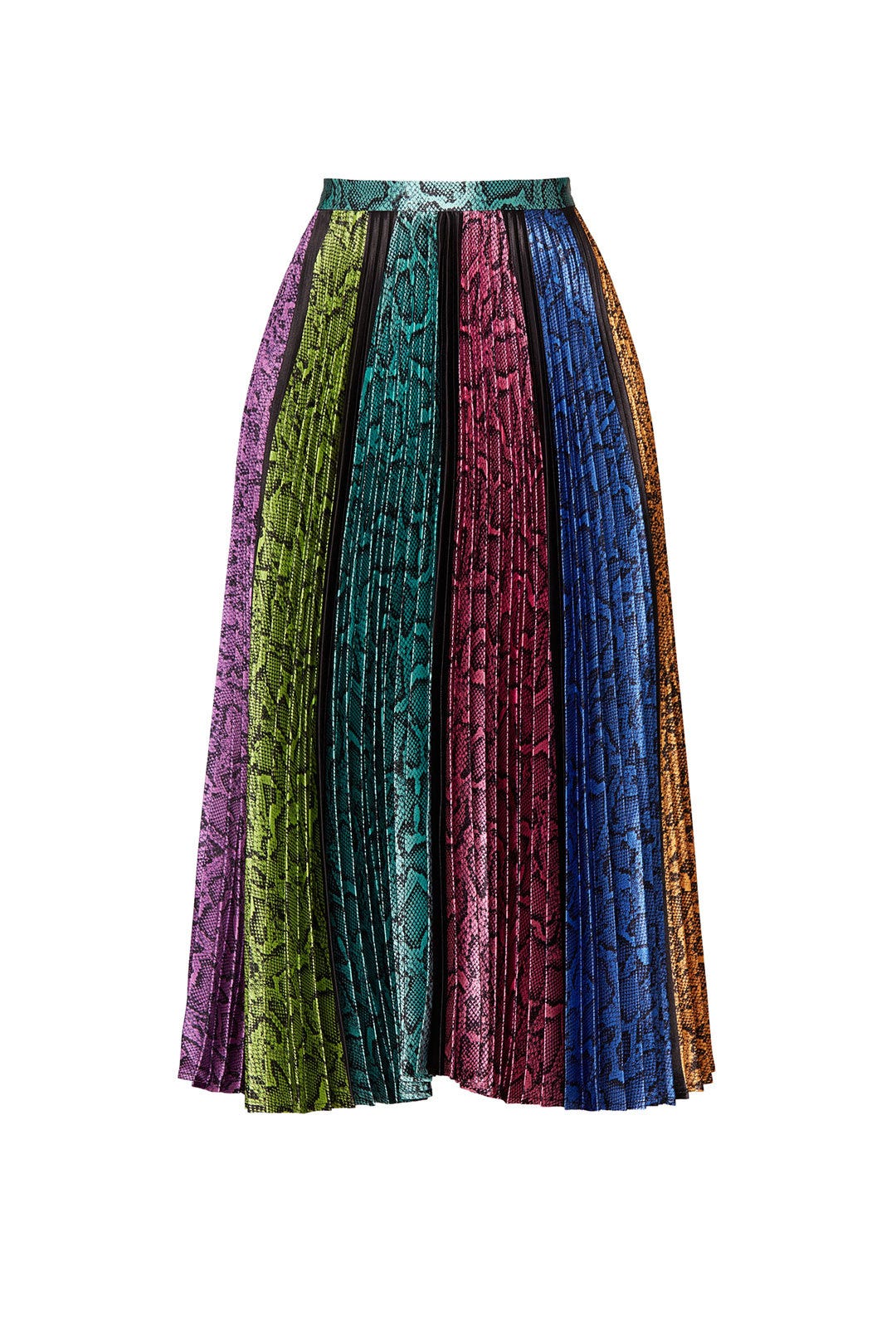 Colorblock Snake Clara Skirt by DELFI Collective | Rent the Runway