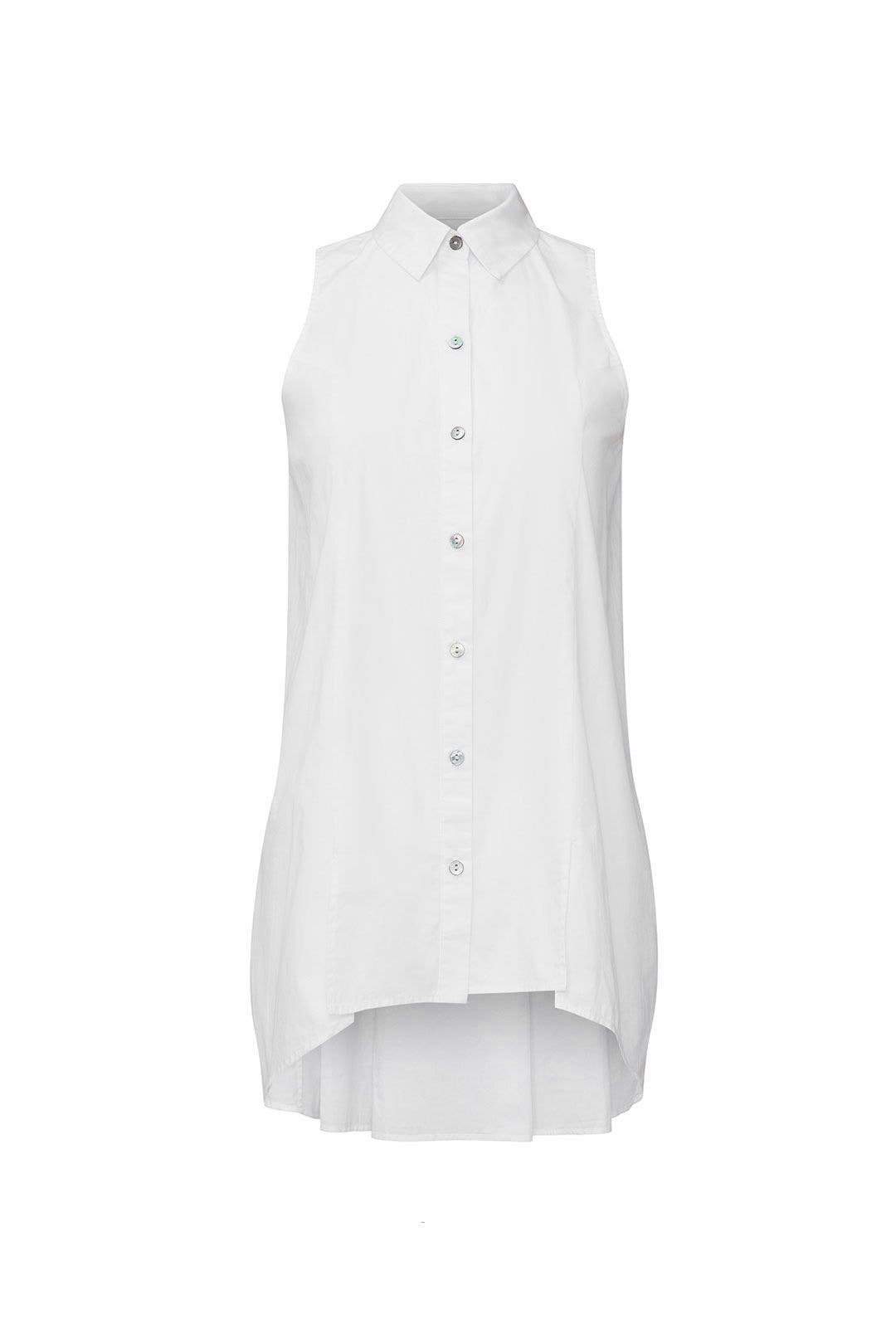 Chiara Pleated Button Down by Maison de Papillon