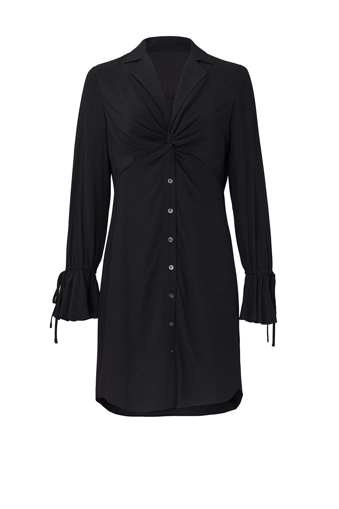 Bell Sleeve Twist Front Shirt Dress by Derek Lam 10 Crosby
